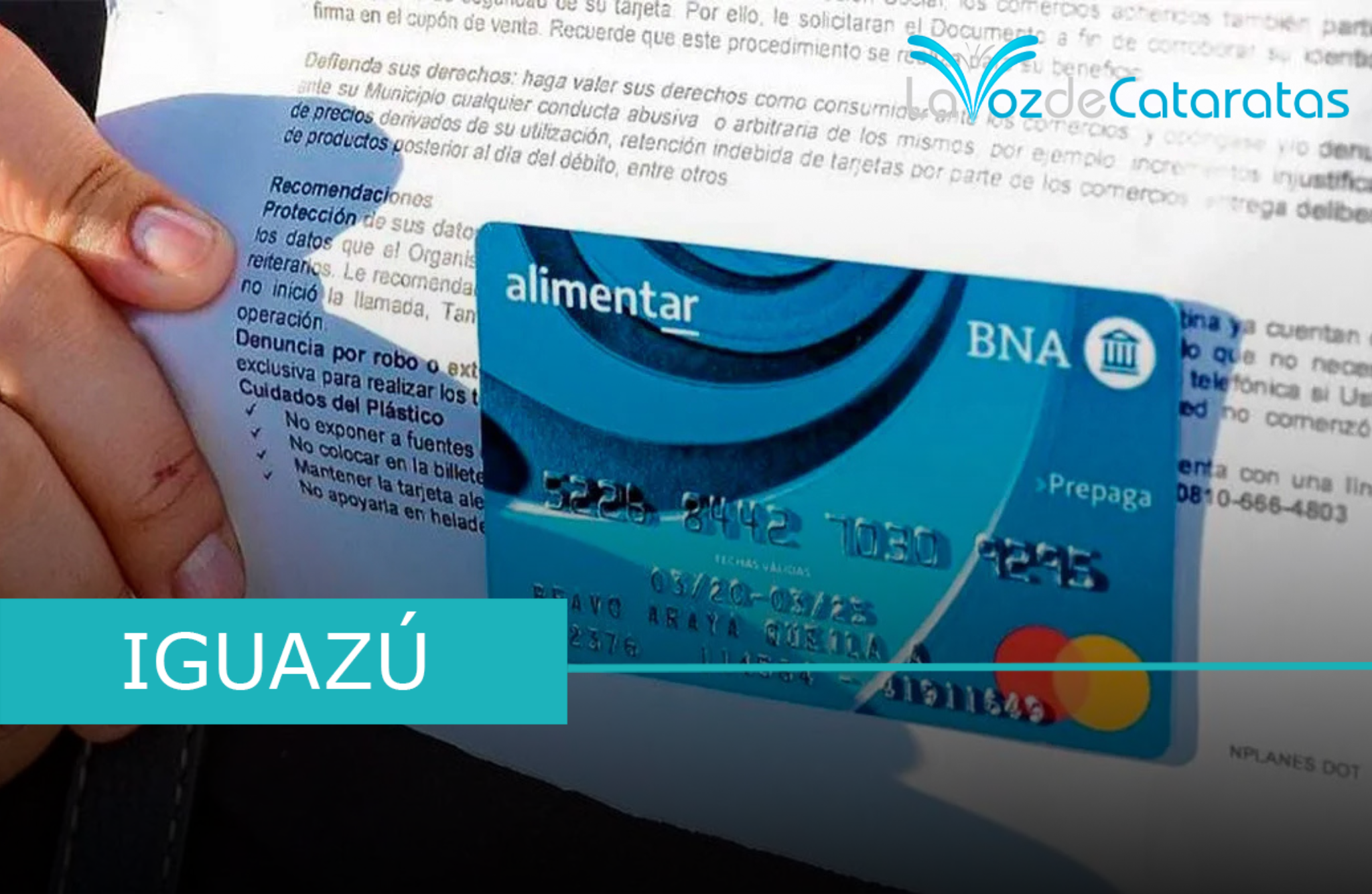 tarjeta alimentar