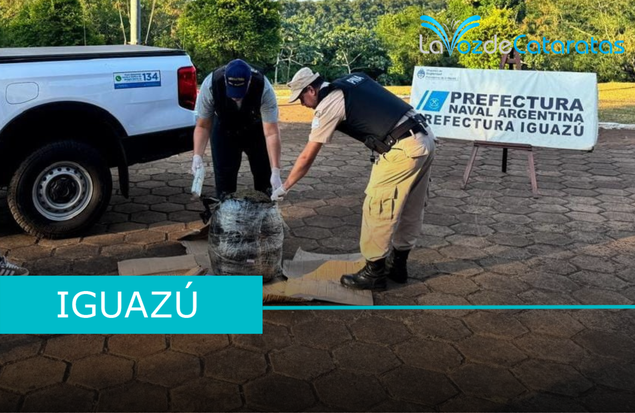 Prefectura Iguazú incautó más de 14 kilos de droga en el paraje brasilero imagen-6