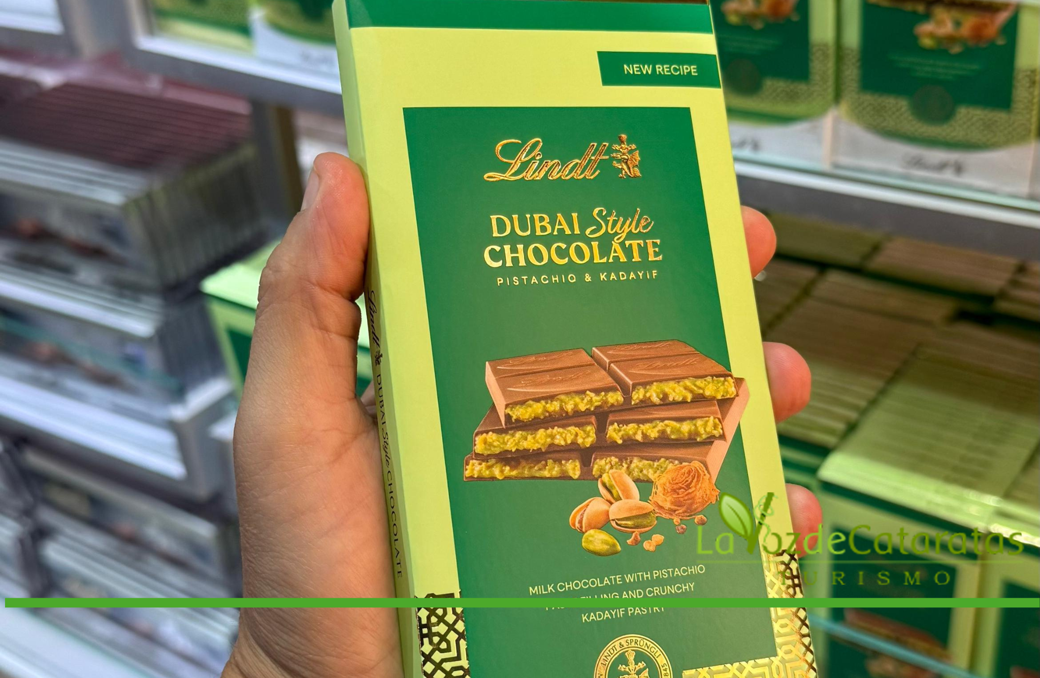 El chocolate Dubai viral llegó al Duty Free Shop Puerto Iguazú La Voz