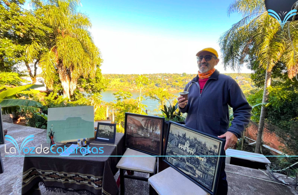 Entre pinceles e historia: Antonio Torres rescata el patrimonio de Iguazú en sus obras imagen-7