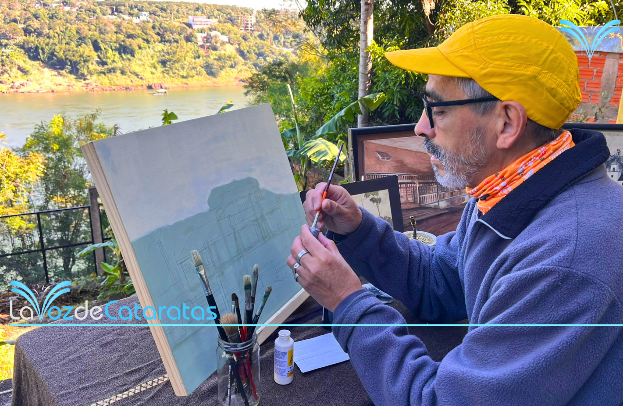 Entre pinceles e historia: Antonio Torres rescata el patrimonio de Iguazú en sus obras imagen-5