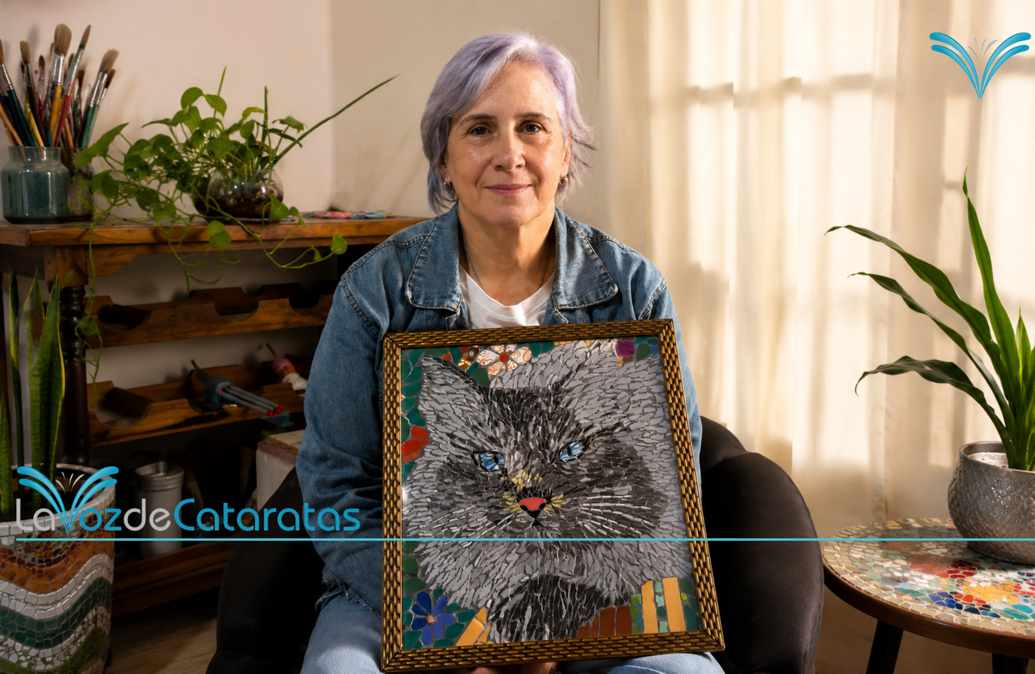 Juana Ángela Bruera: la artista que sueña con crear un mural en mosaico de las Cataratas del Iguazú imagen-6