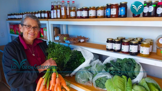 Andreia produce y comercializa alimentos agroecológicos en Iguazú
