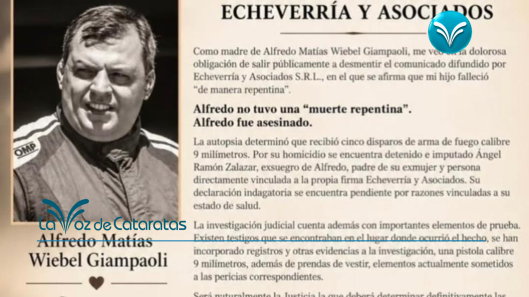 Cinco disparos, una Glock bajo peritaje y una indagatoria pendiente cómo sigue el caso Wiebel (1)