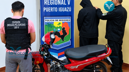 Detuvieron a un joven de 19 años que circulaba en una motocicleta robada