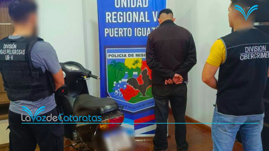 Detuvieron a un joven de 22 años que circulaba con una moto robada en pleno centro