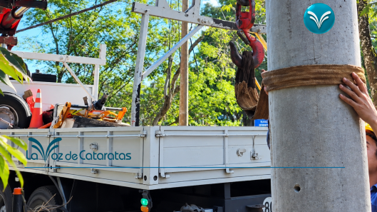Energía de Misiones construye una nueva línea de 33 kV para mejorar el abastecimiento eléctrico