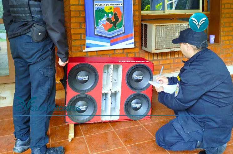 Música a todo volumen en el barrio Primavera vecinos reclamaron y secuestraron el equipo