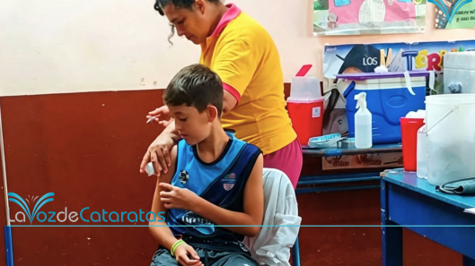 Salud recordó la importancia de completar el calendario de vacunación tras el regreso a clases