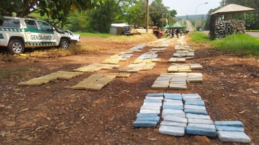 Se arrojó de una camioneta al advertir el control de la Fuerza y abandonó una carga de 3.516 kilos de marihuana (4) - copia