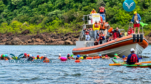 Suspendieron la 4ª Travesía a nado por la crecida del río Iguazú