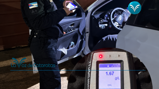 Un hombre fue detenido por causar disturbios y conducir con 1,67 gl de alcohol