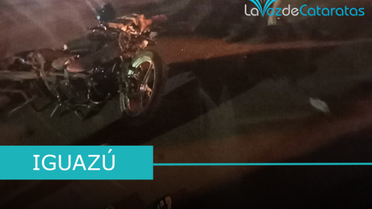 accidente entre dos motos igauzu