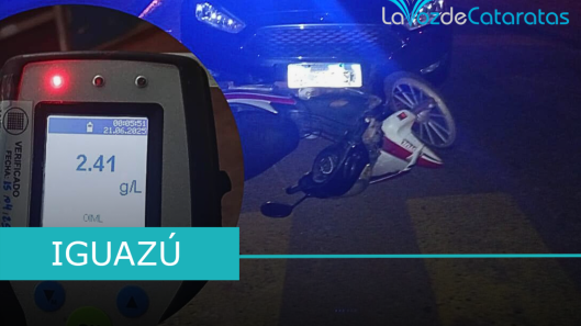 borracho embistio aun motociclista