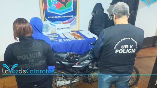 detendio con droga