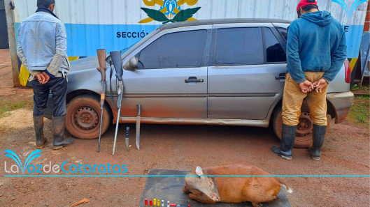 detenido con venano cazado