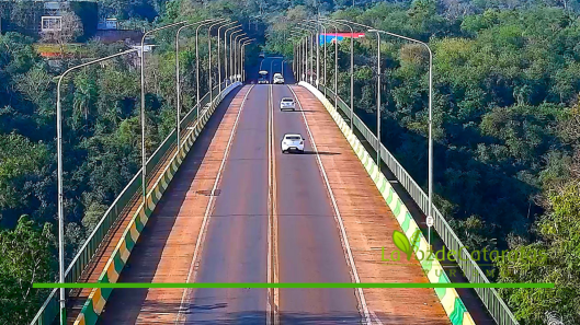 _en vivo el tránsito del Puente Tancredo Neves hacia Iguazú