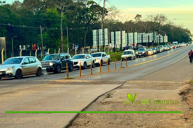 filas en aduana argentina iguazu foz