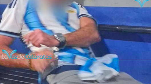 hincha argentino detenido en Foz