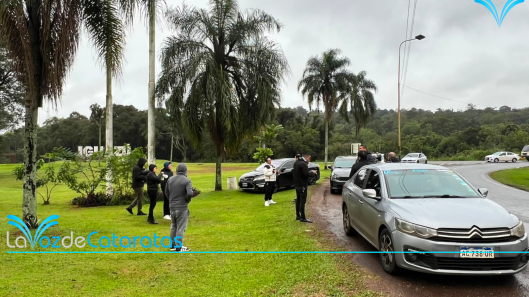 manifestacion de taxistas iguazu