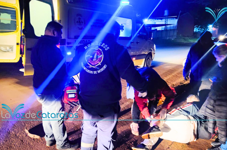 motociclista herido