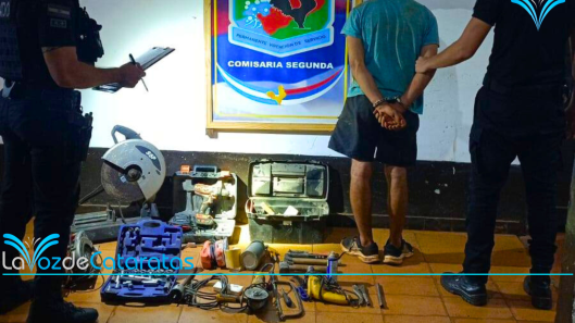 robo en un taller